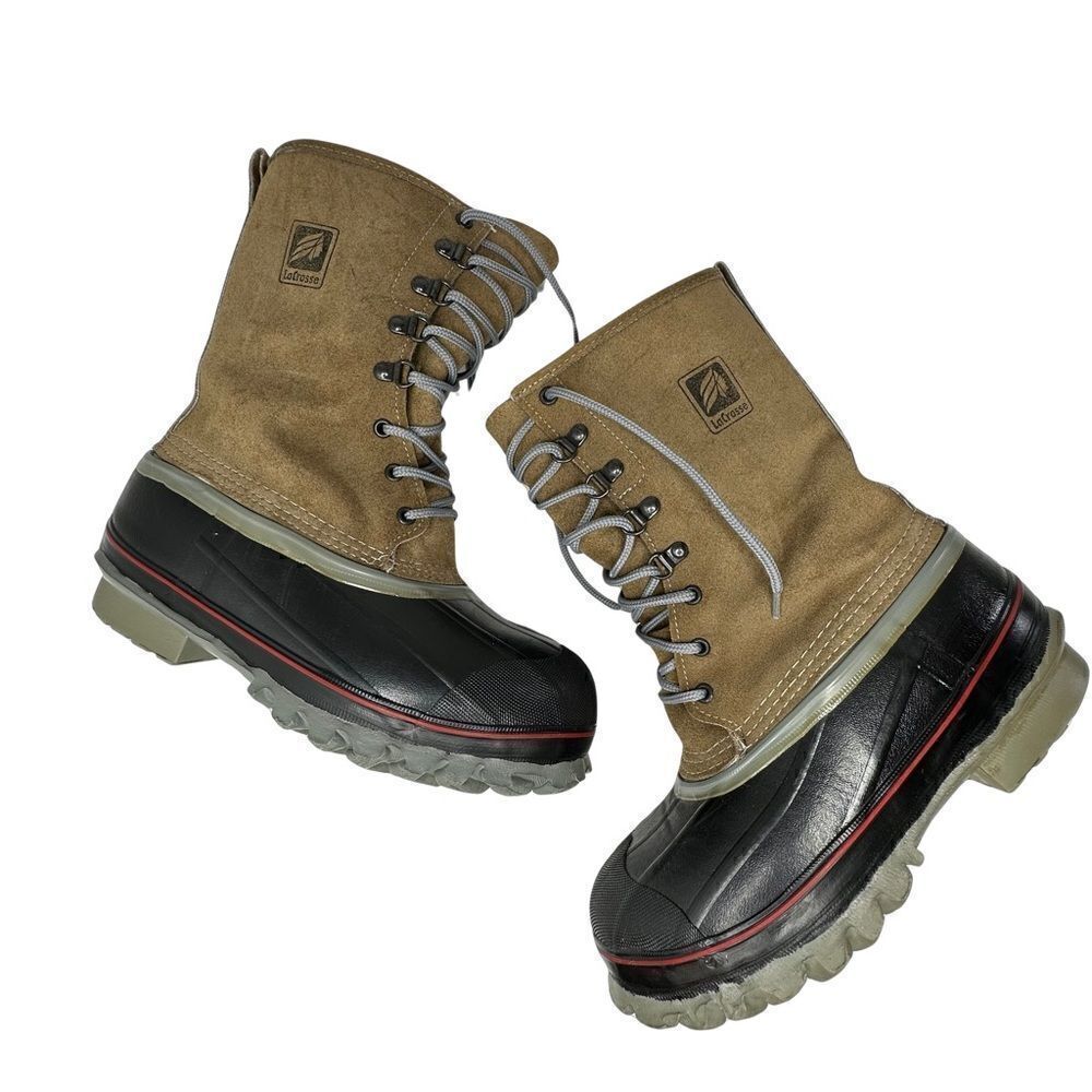 LaCrosse Vintage Fiberglass Shank Snow Boots Size 7
